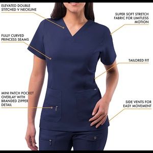 Adar Pro - XS scrub top and bottoms in Navy Blue